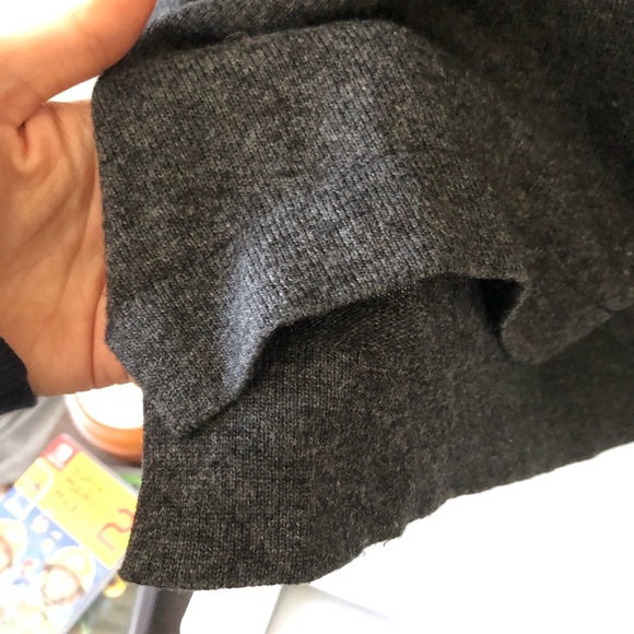 SANDRO Lambswool-Blended Tie Back Gray Sweater Size 3 - Picture 11 of 11